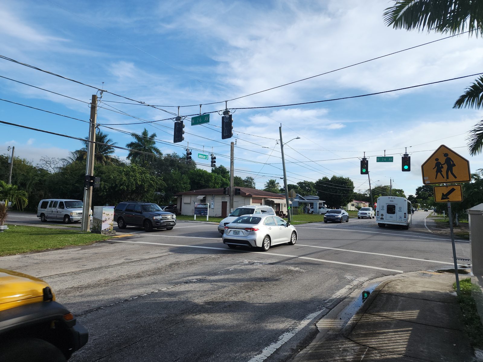 Johnson Street intersection in Hollywood