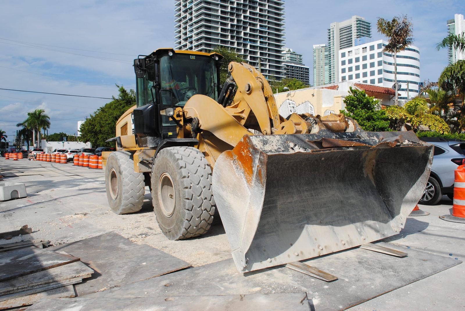 NE 2nd Avenue roadway construction progress