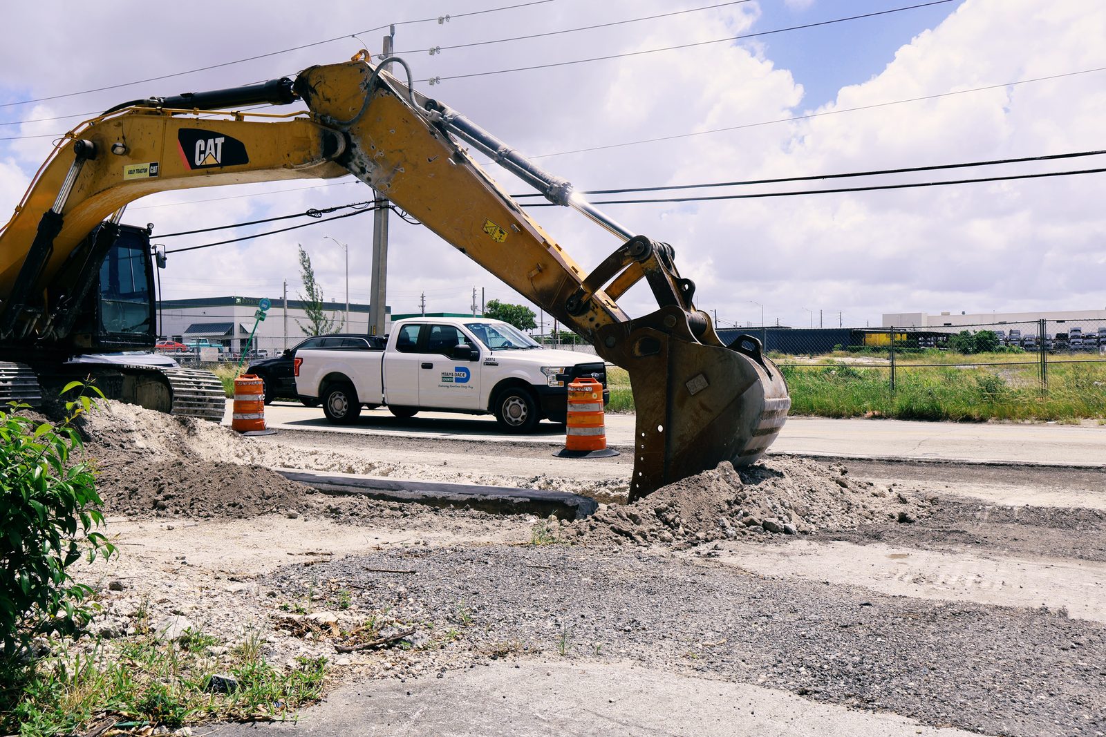 Representative utility corridor excavation work